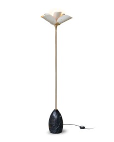 Blossom Floor Lamp White-Gold CE Lladro Porcelain