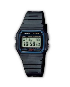 Relógio Casio F-91W-1YER: estilo e precisão